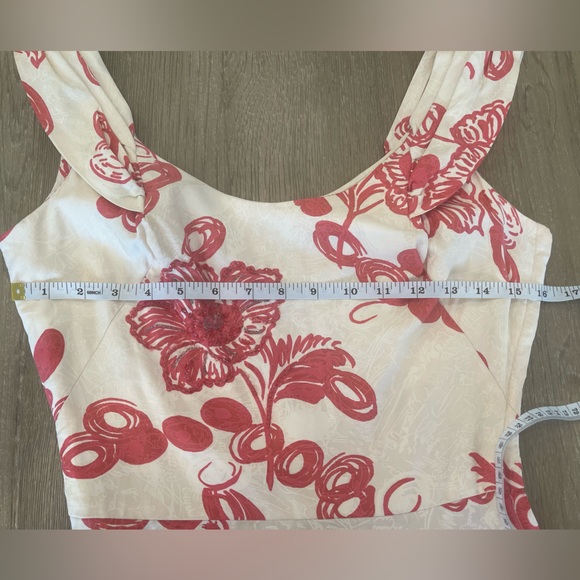 🌺 Vintage Hawaiian Hibiscus Hula Dress S - Picture 9 of 10